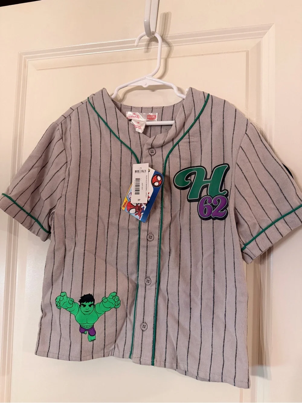 NWT Marvel HULK Baseball Jersey